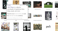 Desktop Screenshot of 1000things.org