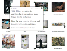 Tablet Screenshot of 1000things.org